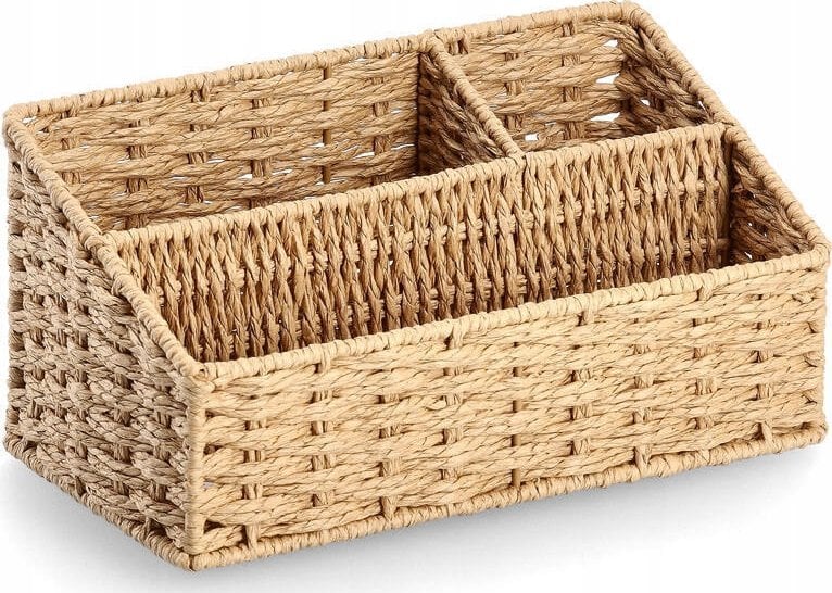 Zeller Organizer biurowy z przegródkami z papierowej plecionki