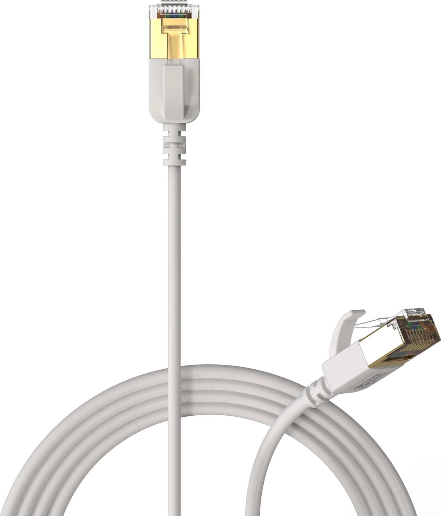 Procab PROCAB CSD570W/1 Kabel sieciowy Slimline - CAT7 RJ45 U/FTP Wersja biała - 1 metr
