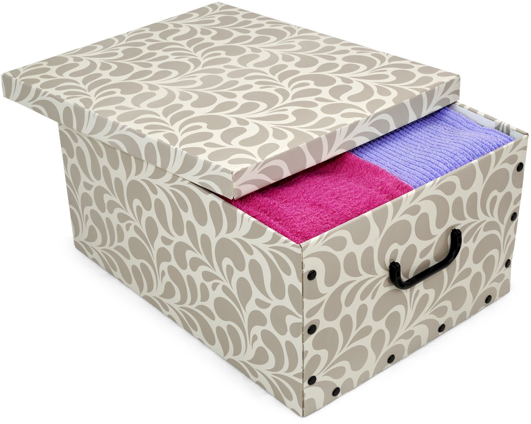Aptel ORDINETT Kaste kartona 49x39x25cm Big Box Goccia asorti zila/gaisi peleka/bordo 8004226010401