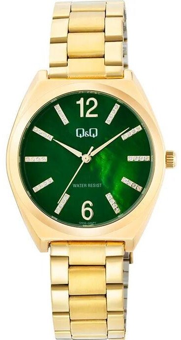 Zegarek QQ Zegarek damski QQ Q90B-005P CYRKONIE złoty