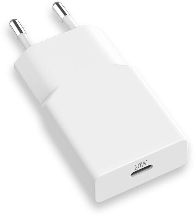 Power Adapter 20W Ultra Slim, USB-C, GaN, PD 3.0, QC 3.0, AFC, FCP, Apple 2.4A, BC1.2, for all iPhone, iPad and other USB-C devices, ultra-thin design