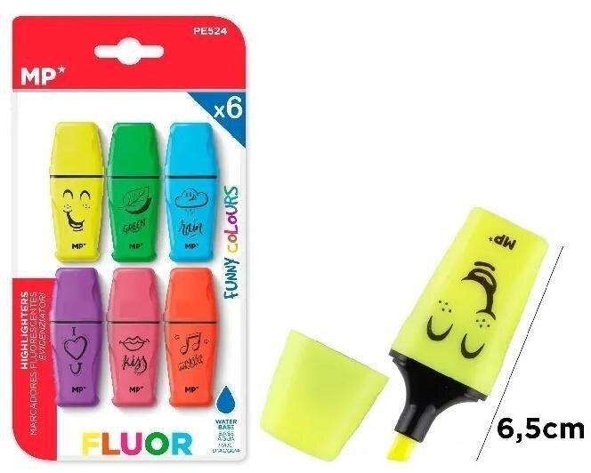 Pol-Mak Zakreślasz fluorescencyjny mini 6szt