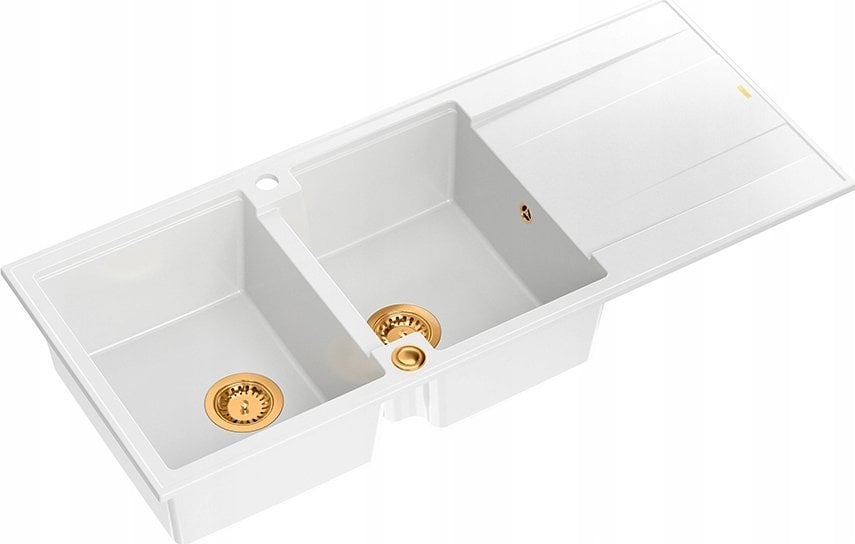 Zlewozmywak GraniteQ EVAN 121 zlewozmywak z syfonem Push To Open 2-komorowy z/o (1160x500x210; kom. ...