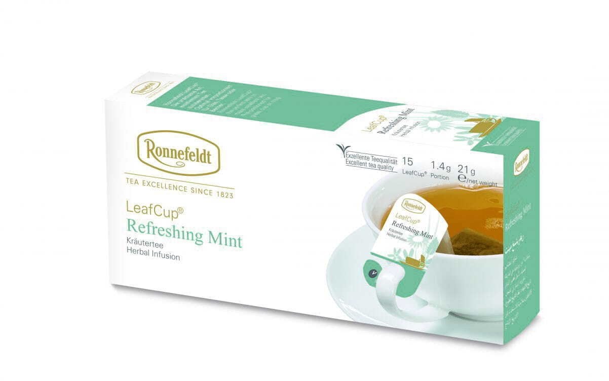 Ronnefeldt Ziołowa herbata Leaf Cup Refreshing Mint 15 saszetek