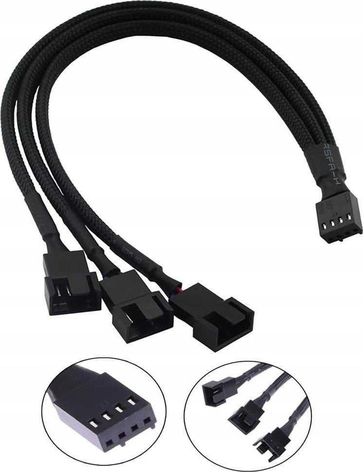 1stCOOL 1stCOOL redukce pro ventilátory 1x 4pin PWM na 3x 4pin PWM