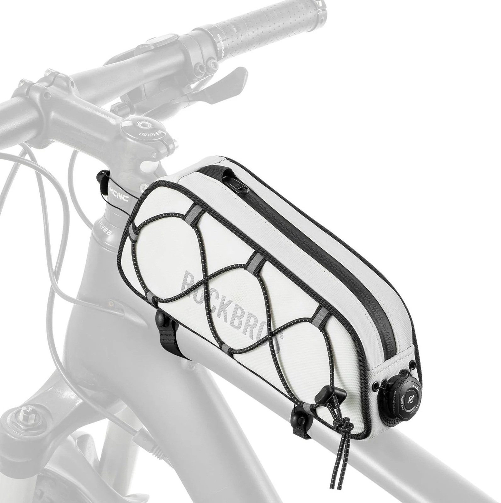 RockBros Torba na ramę 0,7L TL004 Road to Sky wodoodporna – biała (5907769391965)