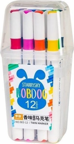 FANDY Marker dwustronny Bobdog zapachowy 12 kolorów