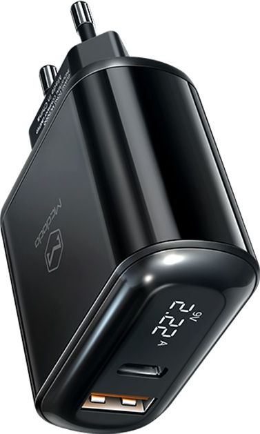 Ładowarka Mcdodo Digital 1x USB-A 1x USB-C 3 A (CH-7170)