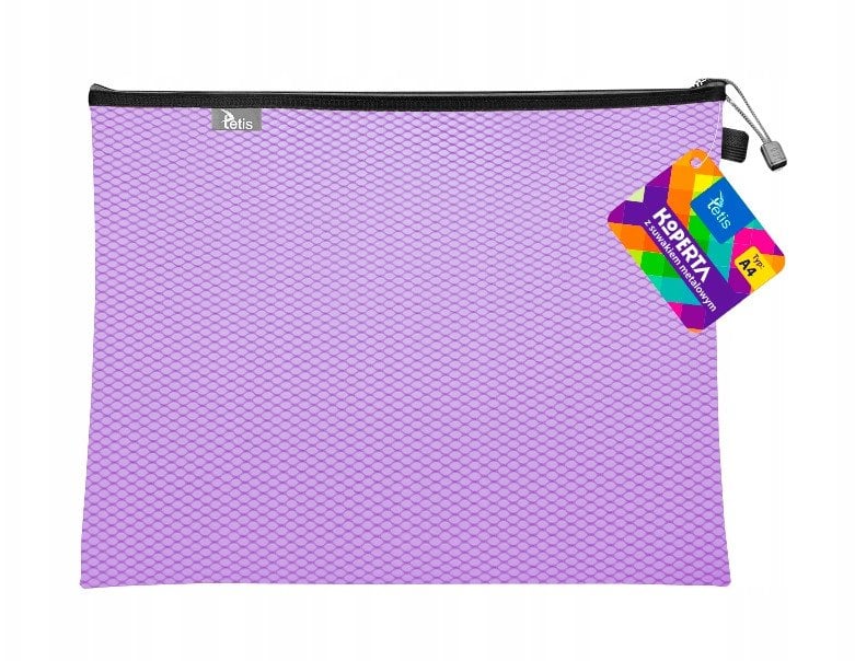 Koperta A4 z suwakiem metalowym fioletowa BT605-F tetis