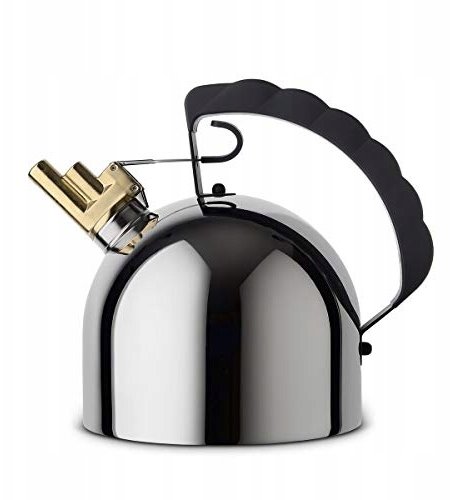 Alessi 9091 FM - Czajnik - stal nierdzewna - ze stalową podstawą - O 16,5cm