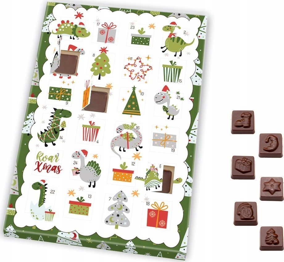 Kalendarz adwentowy B&B Słodycze z Pomysłem dla dzieci Dinozaury