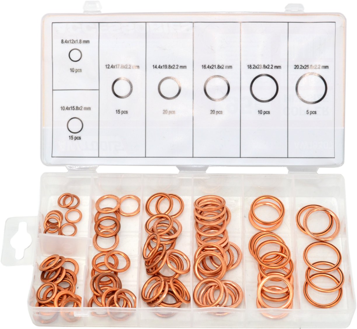 AWTools Podkładki miedziane dmuchane 95szt.