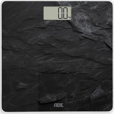 Waga łazienkowa ADE Waga łazienkowa, do 180 kg, 30 x 30 cm, łupkowy wzór, czarna