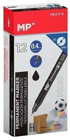 Bic Marker permanentny 0,4mm do CD/DVD czarny (12szt)