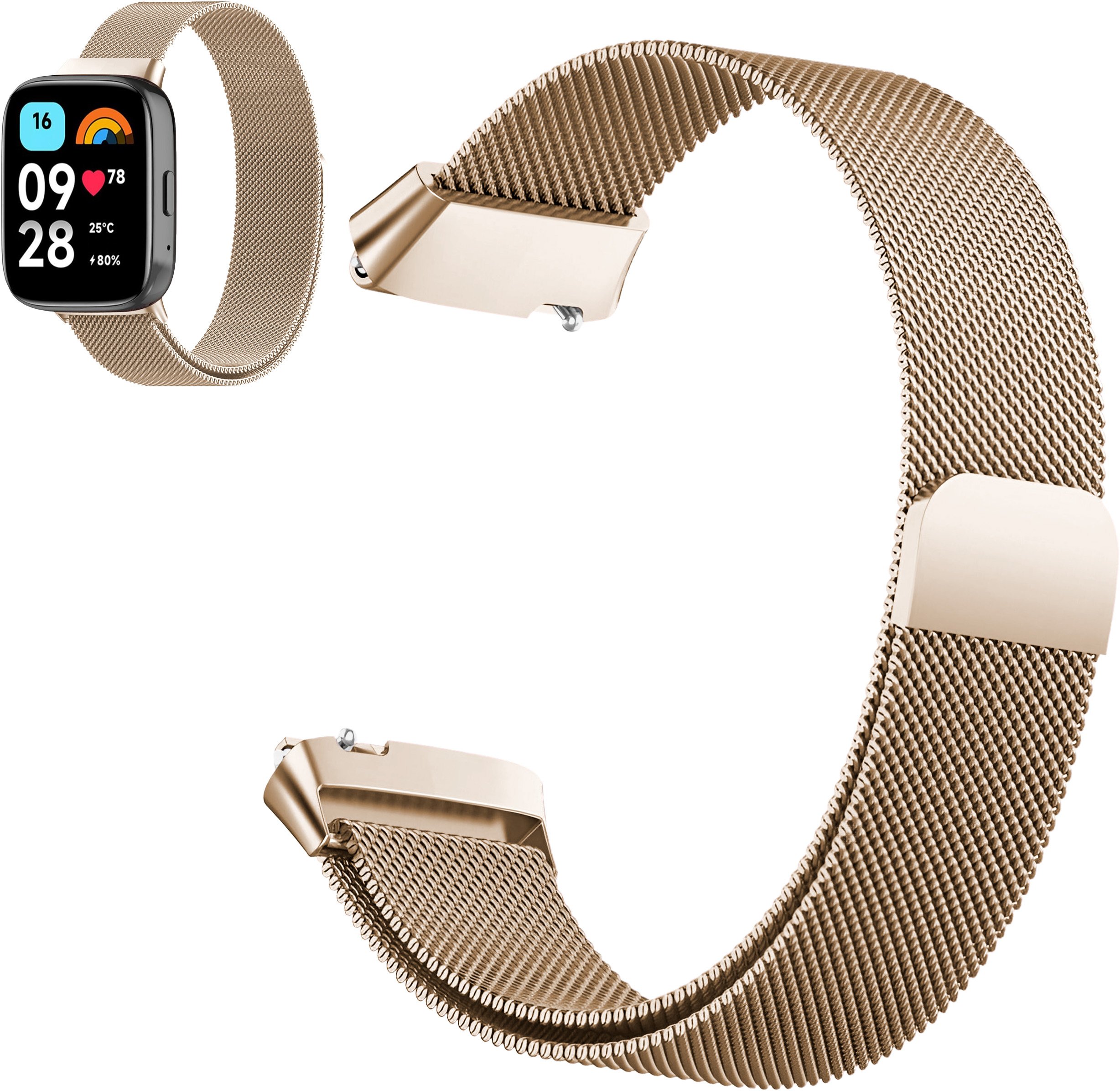 ChronSmarta Pasek / bransoleta ChronSmarta do smartwatch'a Xiaomi Redmi Watch 3 Active (Różowo-złoty)