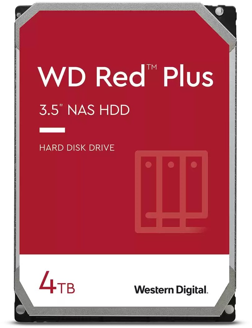 Dysk Western Digital Red Plus dysk twardy 4 TB 5400 RPM 256 MB 3.5" Serial ATA III