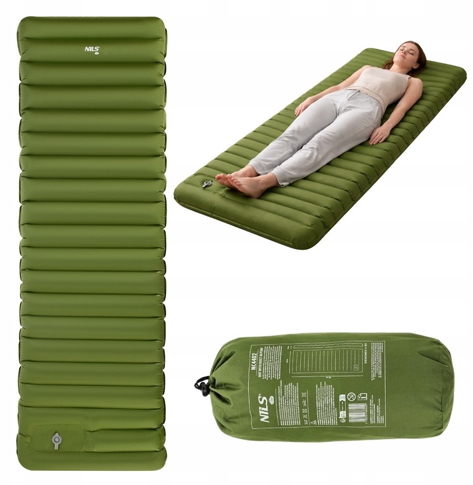 Nils Extreme NC4402 ZIELONA MATA Z WBUDOWANĄ POMPKĄ NILS CAMP