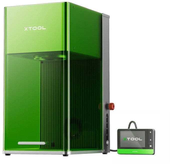 xTool F1 Ultra 2w1 - światłowodowa i diodowa grawerka laserowa 20W - w zestawie z taśmociągem}