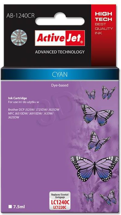 Tusz Activejet tusz AB-1240CR / LC1240C (cyan)
