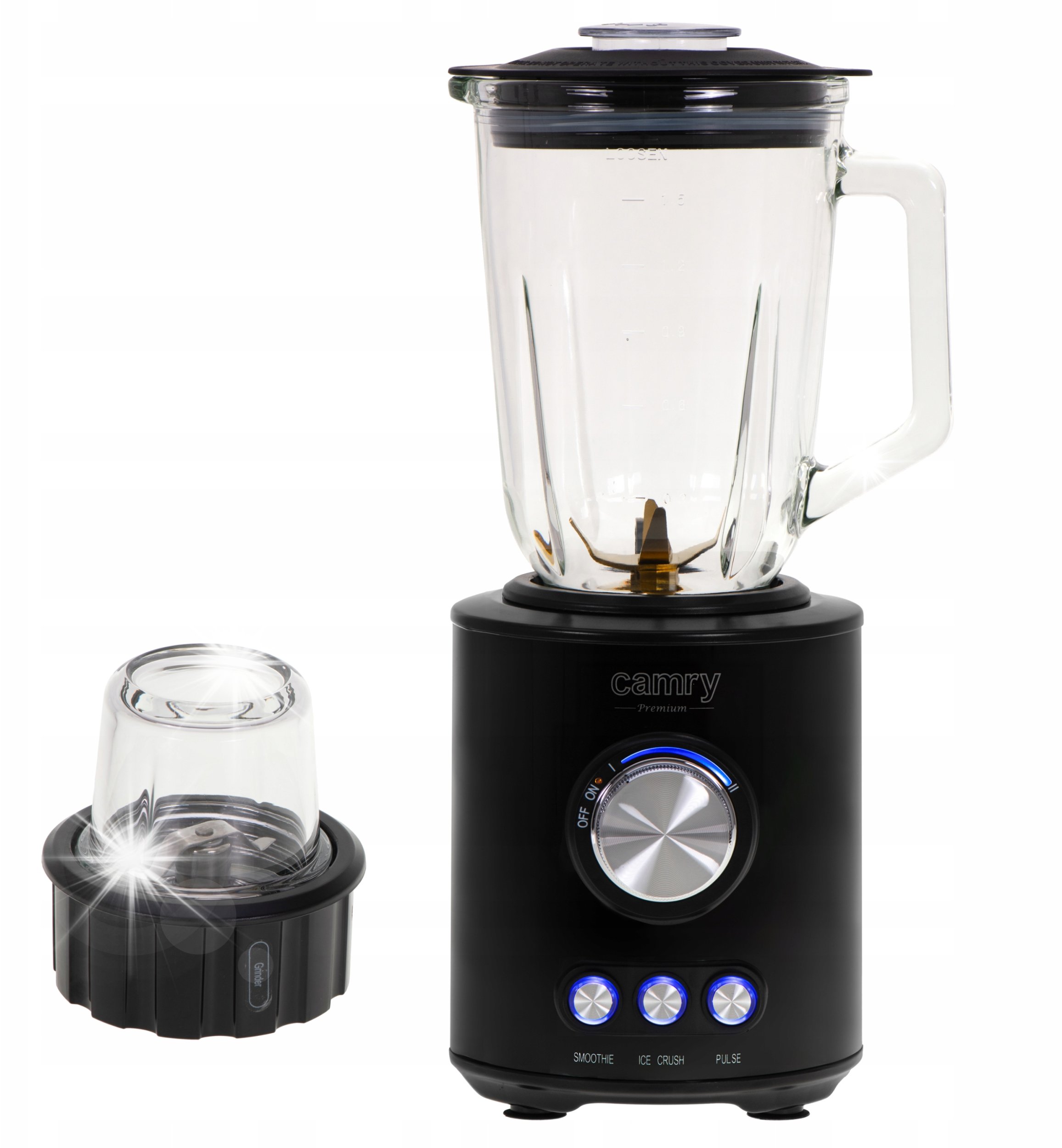 Blender kielichowy Camry CR 4088 Blender kielichowy - tytanowe ostrza - szklany dzbanek 1,5l