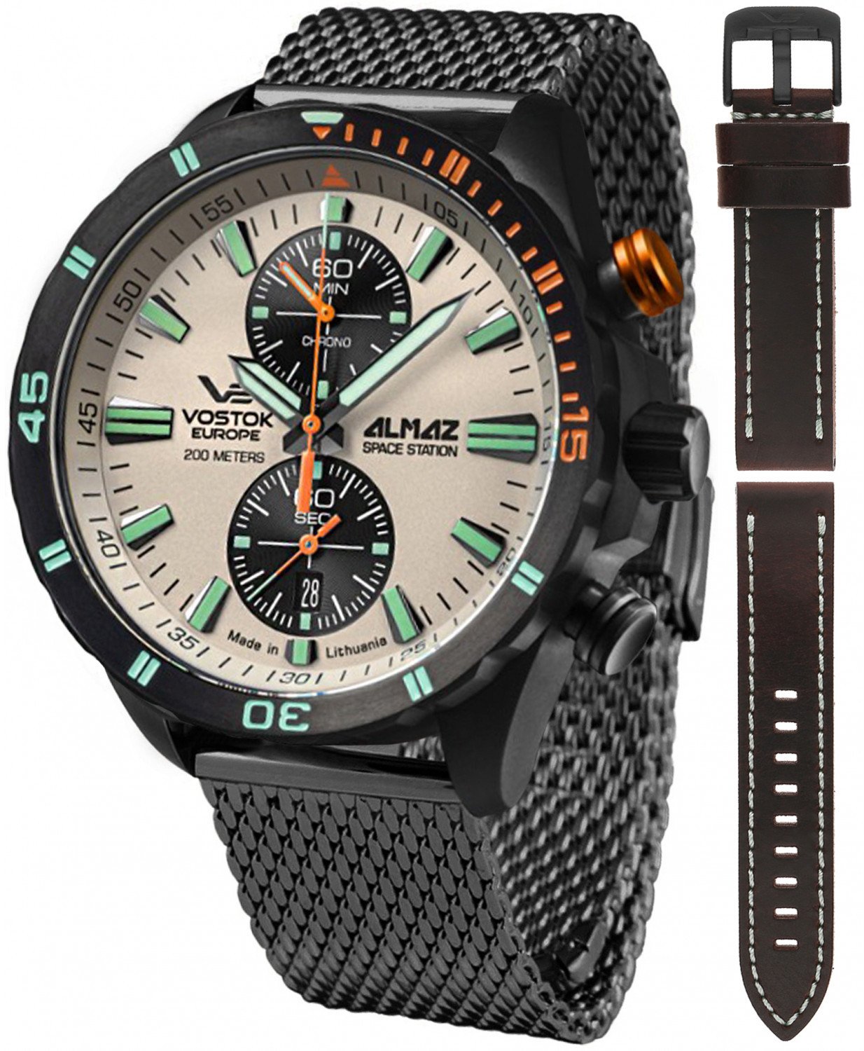 Zegarek Vostok Europe Zegarek męski Vostok Europe 6S11-320C677B czarny