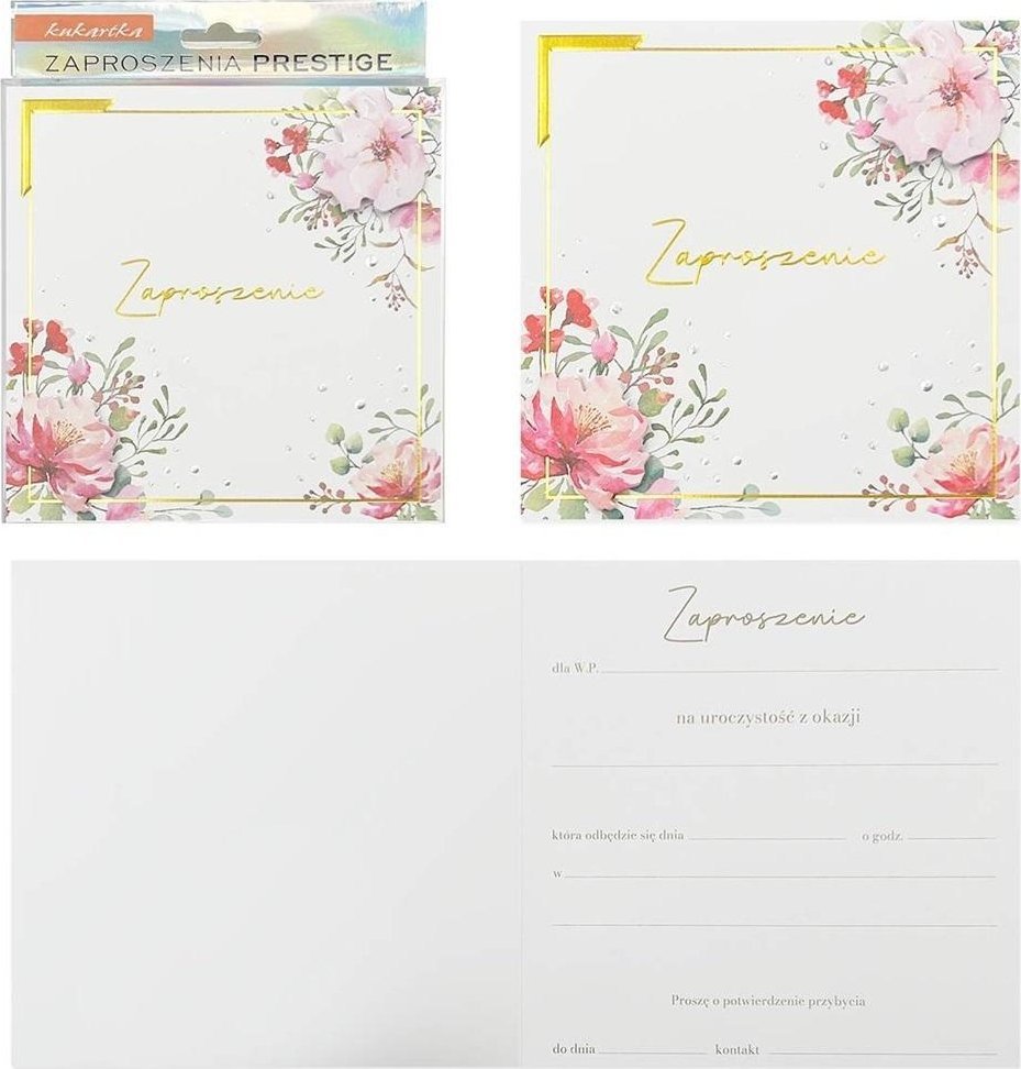 Zaproszenie 5szt
