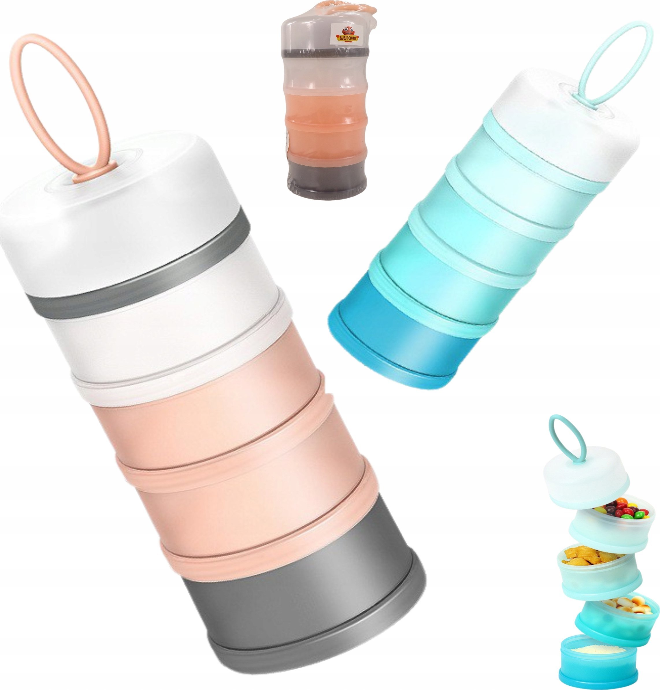 Regulowany pojemnik na mleko w proszku 4 komory 67N