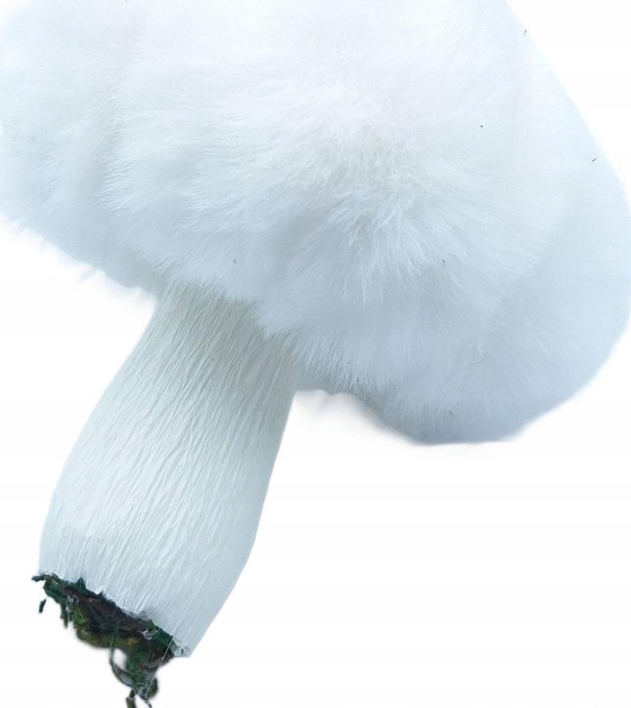 Christmas decoration Zawieszka dekoracyjna grzybek 8x12cm biały