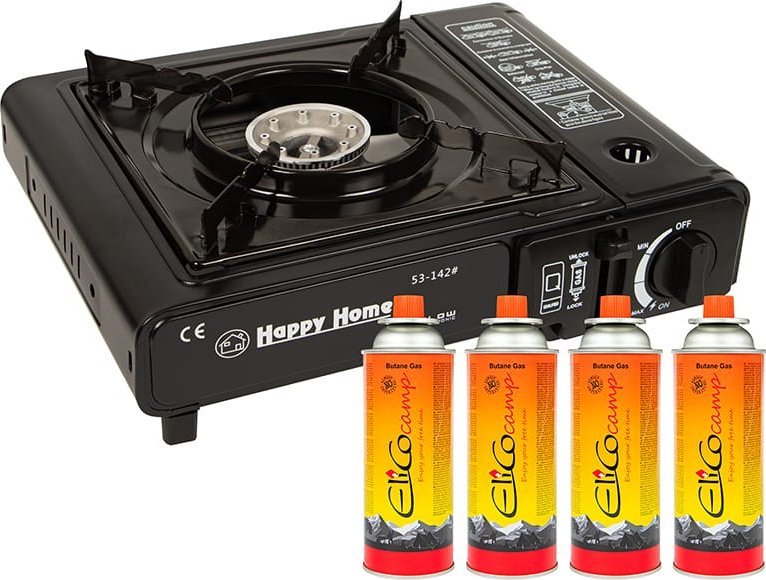 Blow Kuchenka gazowa turystyczna walizka + 4 kartusze
