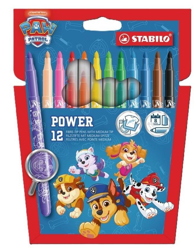 Stabilo Flamastry Trio Scribi Psi Patrol 12szt