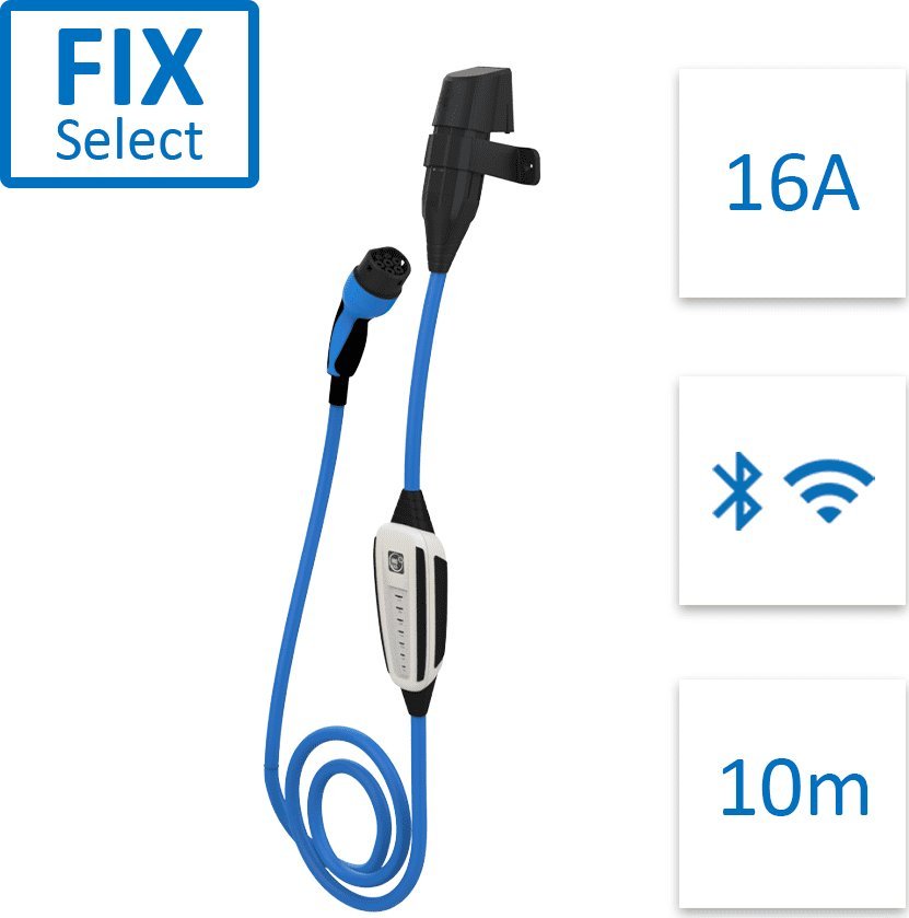 Фото - Зарядний кабель для електромобіля Ładowarka NRGkick Fix Select 16A Bluetooth + WiFi 11kW 10m (12101008)