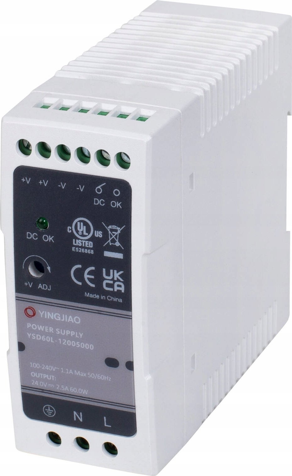 Zasilacz serwerowy YingJiao Zasilacz Yingjiao DIN YSL60L 12V 3,33A 40W