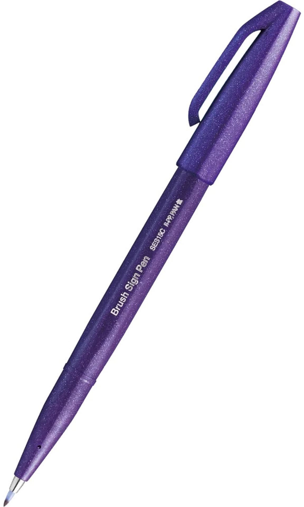 Pentel Pisak pędzelkowy Brush Sign Pen SES15C fioletowy