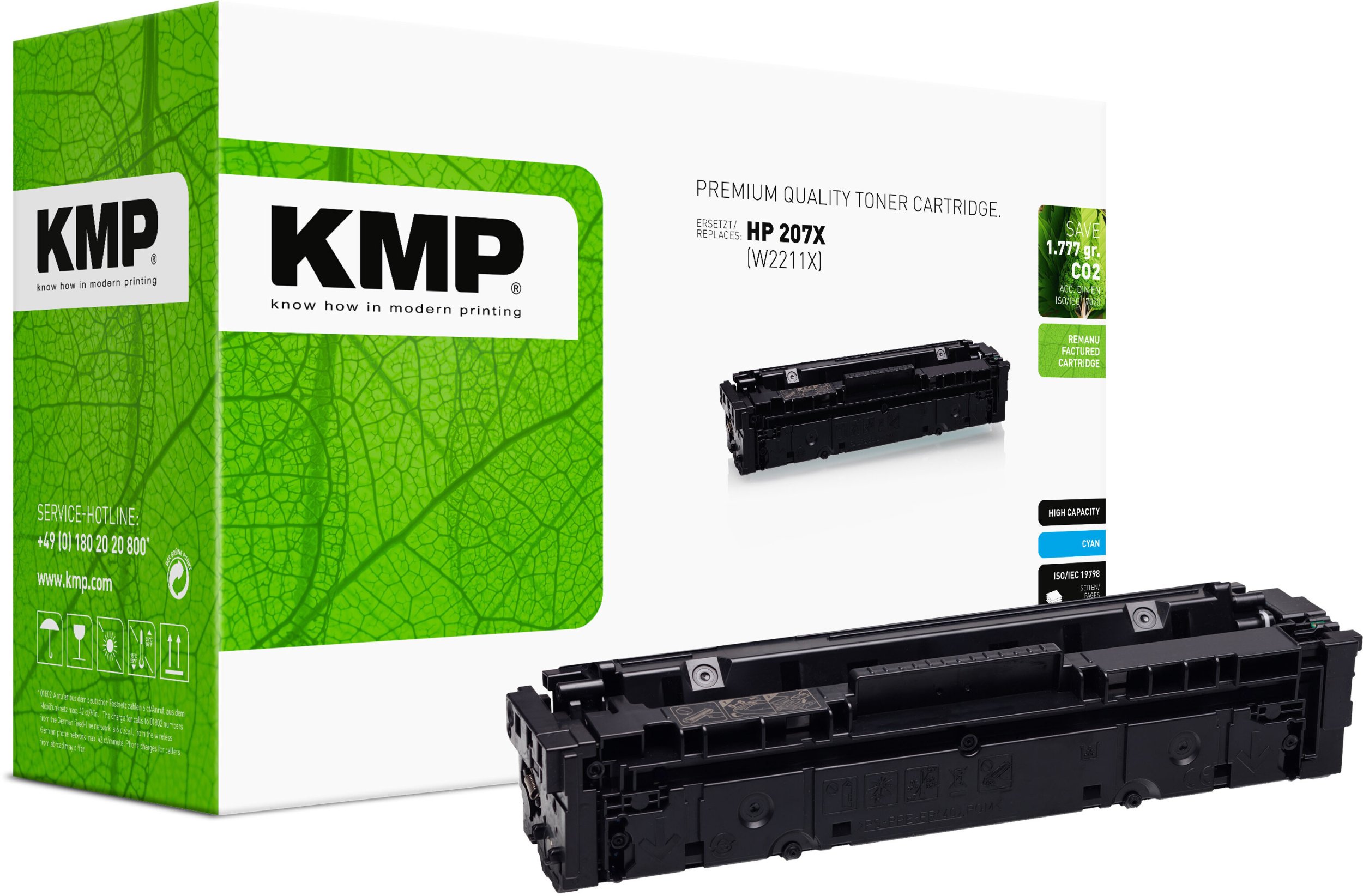 Toner KMP Printtechnik AG KMP Toner HP 207X cyan 2450 stron remanufactured