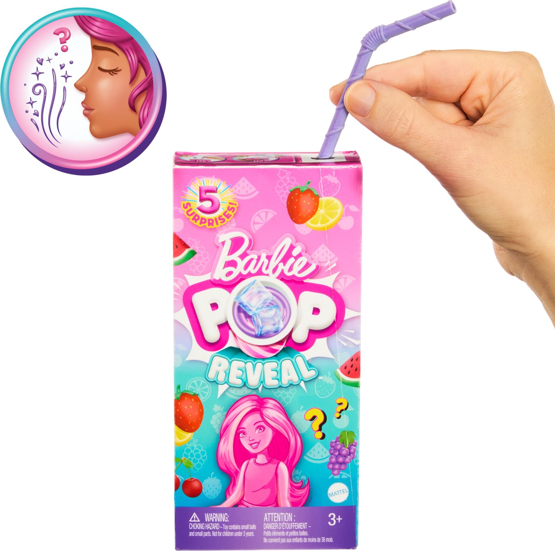 Lalka Barbie Mattel BRB POP REV OWOCOWY SOK CHELSEA MIX HRK58 WB4