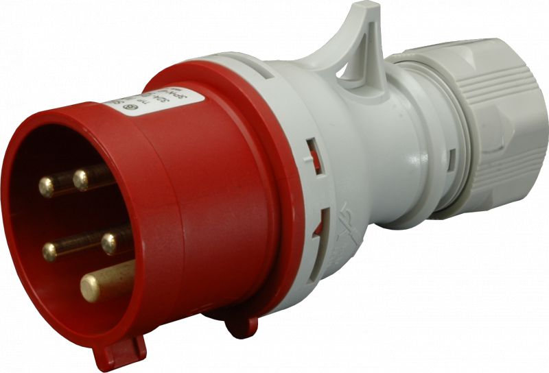 SEZ Wtyczka przenośna 5P 16A 400V czerwona IP44 (IVN 1653)