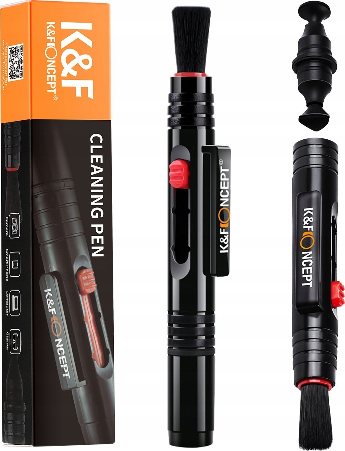 Pióro do czyszczenia optyki / obiektywu / klawiatury K&F Concept bez rysek
