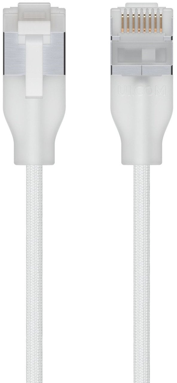   Ubiquiti UACC-Cable-Patch-EL-C6A-15M-W, 15 m, Cat6a, RJ-45, RJ-45, Translucent, White