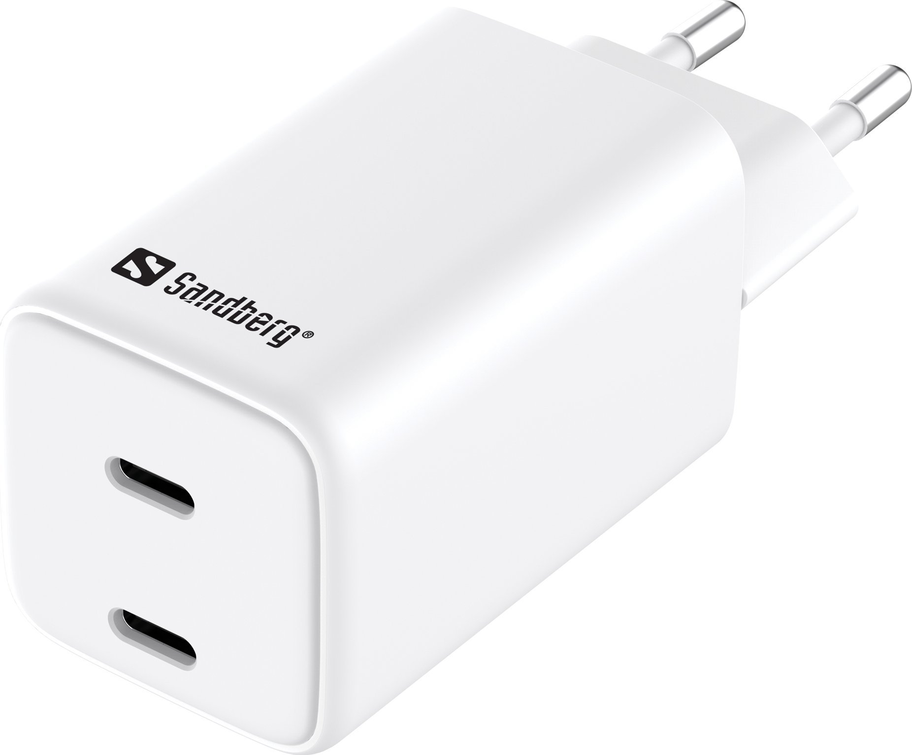 Ładowarka Sandberg AC Charger Dual USB-C PD65W EU
