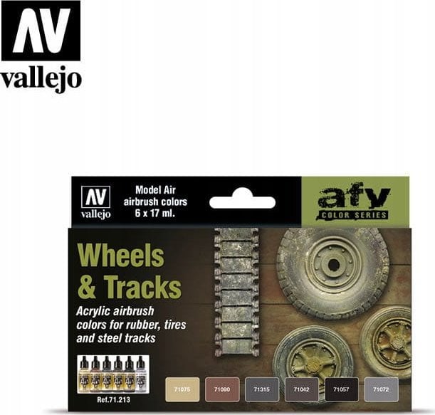 Vallejo : AFV - Wheels, Tracks 6x17