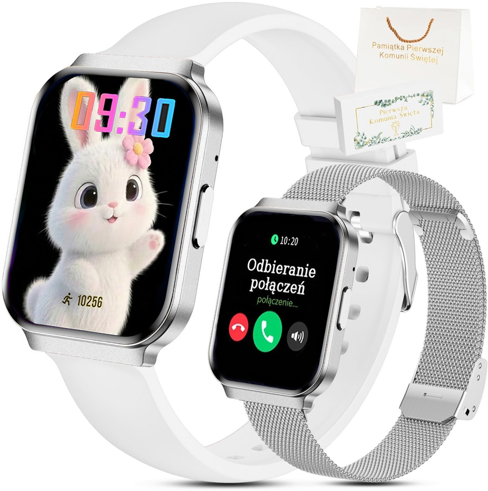 Smartwatch Gravity Zegarek dziecięcy SMARTWATCH Gravity na Komunię GT-44-4 SV/SV/WH