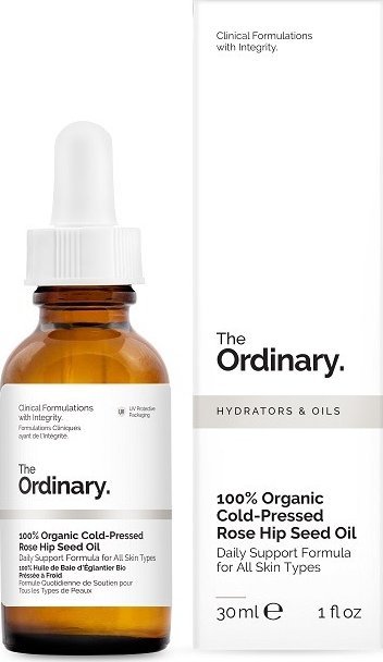 The Ordinary 100% Cold-Pressed, Rose Hip Seed Oil, Zimnotłoczony olej z dzikiej róży, 30ml