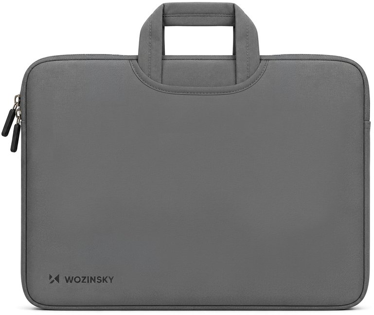 Torba Wozinsky Na laptop WNT-15G 15.6" z chowaną rączką neoprenowa - szara (5907769388514)