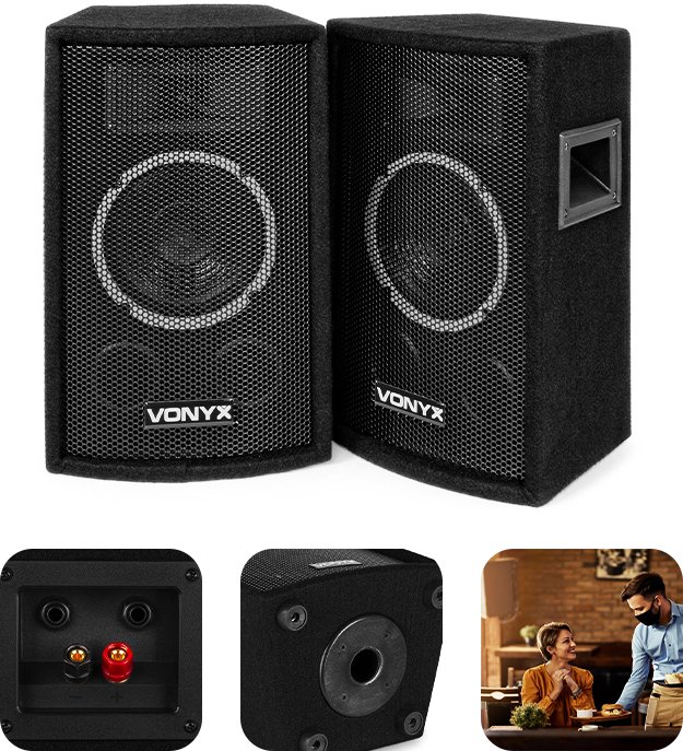 Kolumna Vonyx Zestaw kolumn pasywnych 6'' 250W SL6 one size