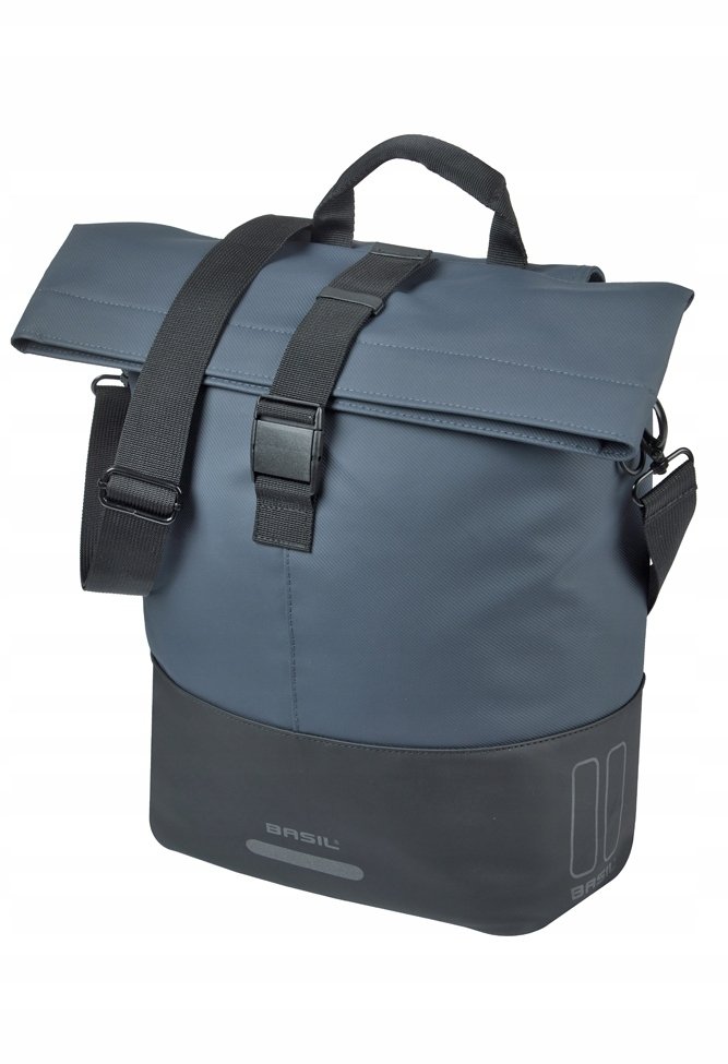 Basil Sakwa pojedyncza BASIL COVE BICYCLE SHOPPER 14-16L, MIK Hooks, navy/black
