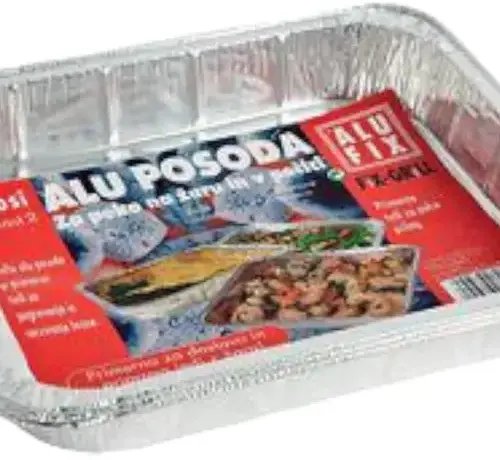 Alufix Formy do pieczenia i smażenia Fix-Grill, aluminiowe, duże, 3 szt. (BS-AX-000324)