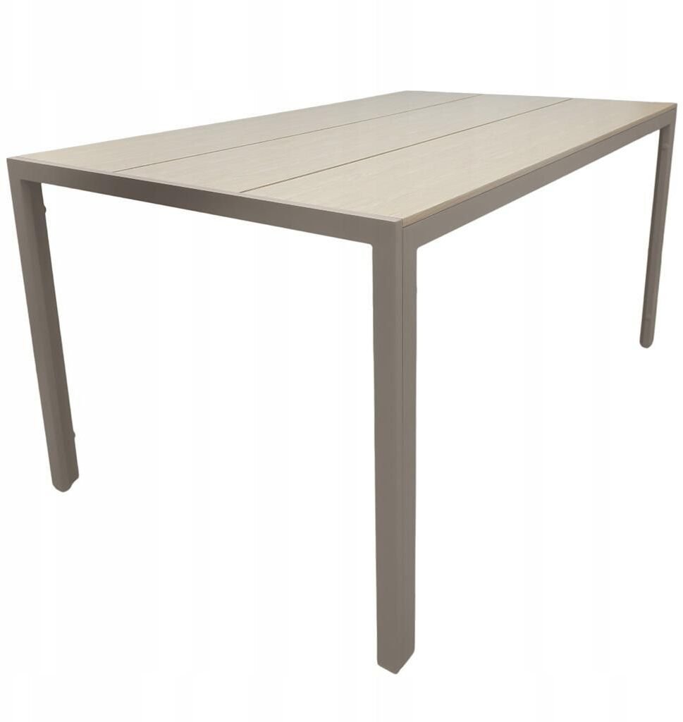 Kontrasto Stół ogrodowy 130x70 taupe ALLEN PRO aluminium polywood taras balkon