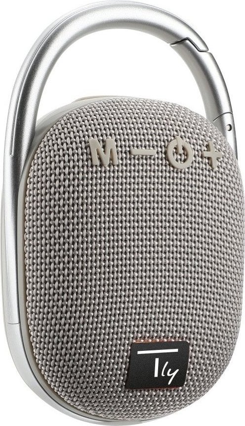 Głośnik Techly Bluetooth 5.3 5W TWS LED USB/TF MP3 Szary (365696)