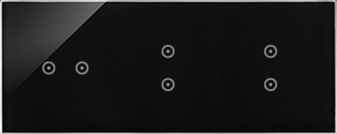 Kontakt-Simon Simon 54 Touch Panel dotykowy 3 moduły 2 pola dotykowe poziome, 2 pola dotykowe pionow...