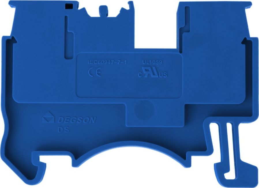 Degson Złączka szynowa przelotowa zaciskowa niebieska 1,5mm2 1P UL 5606